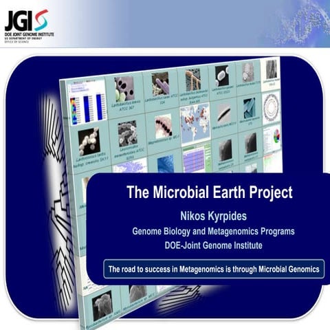 Nikos Kyrpides: The Microbial Earth Project