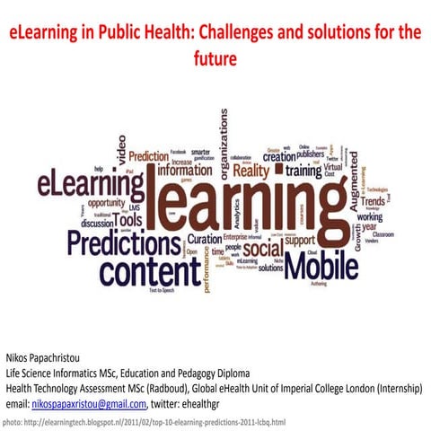 eLearning and diffusion of innovation in healthcare, 1st #VdGMForum
