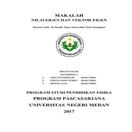 Nilai eigen dan vektor eigen