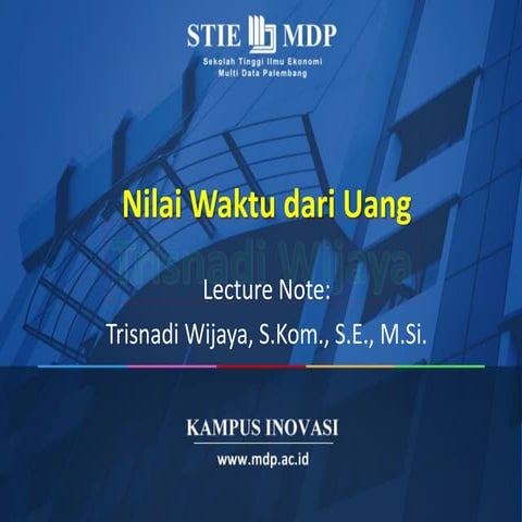 Nilai Waktu dari Uang