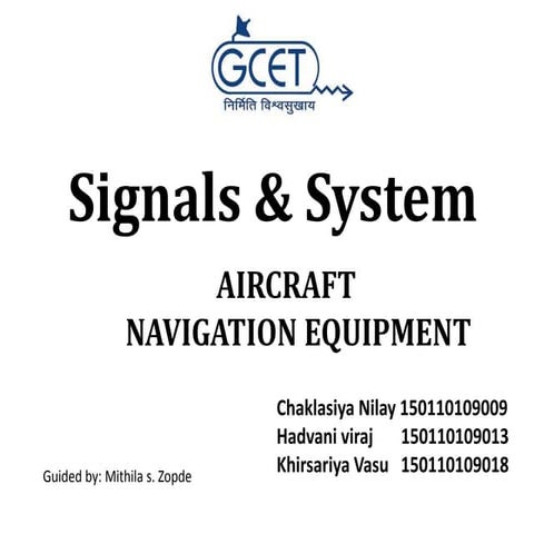 aircraft navigation equipment