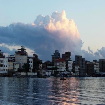 End of the great nile river in Ras Elbar