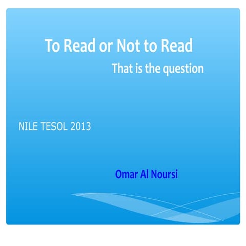 Nile tesol2013 dr.omar