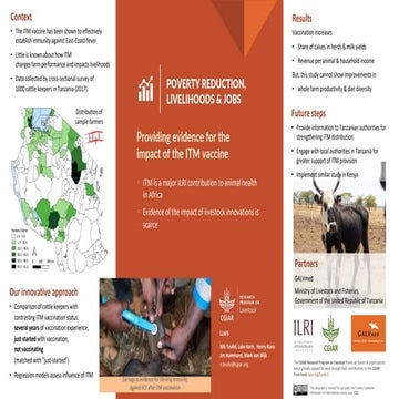 Providing evidence for the impact of the ITM vaccine