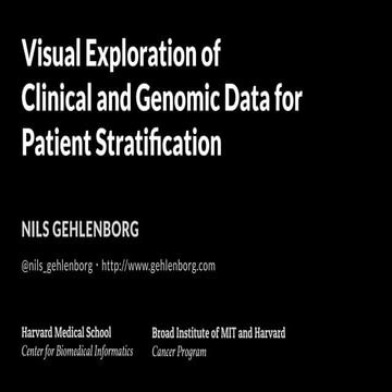 Visual Exploration of Clinical and Genomic Data for Patient Stratification