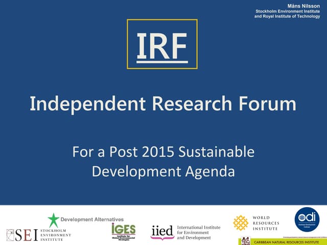 Energy and the Sustainable Development Agenda