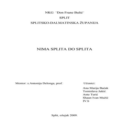 Nima Splita Do Splita