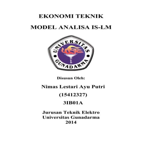 Ekonomi Teknik (Analisa IS-LM)