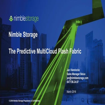 Nimble Storage - The Predicitive Multicloud Flash Fabric