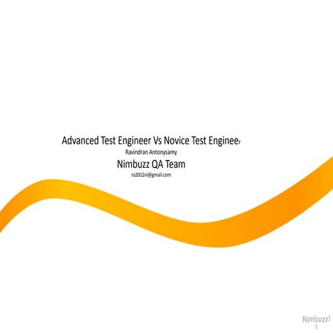 Nimbuzz   advanced vs novice testers