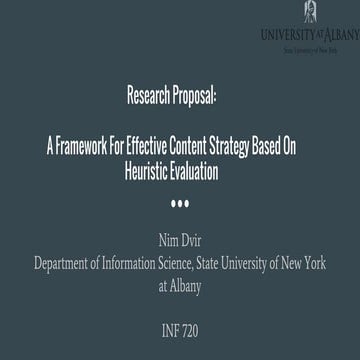 A Framework For Effective Content Strategy Based On Heuristic Evaluation (Res...