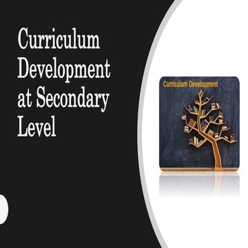 curriculum development at secondary level