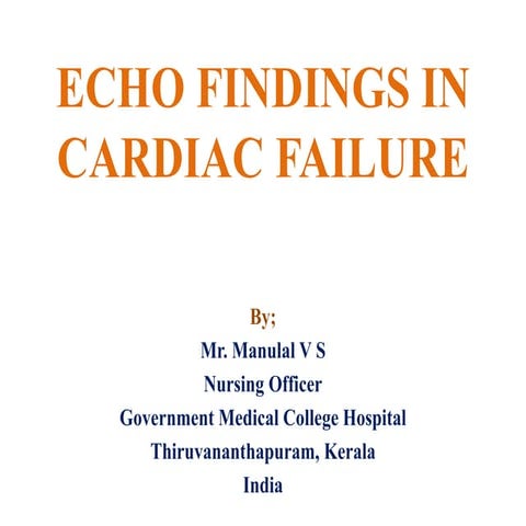 ECHO in Cardiac Failure 