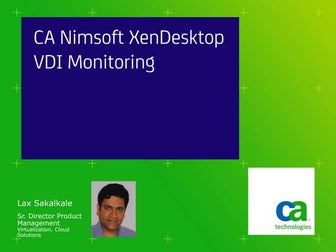 CA Nimsoft xen desktop monitoring 