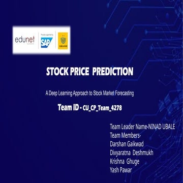 Ninad Sap stock price prediction ppt.pptx