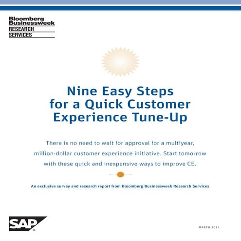 Nine Easy Steps for a Quick Customer Experience Tune-up