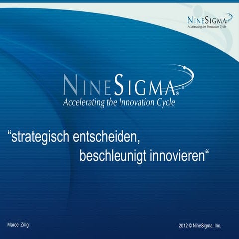 NineSigma Vorstellung 0912