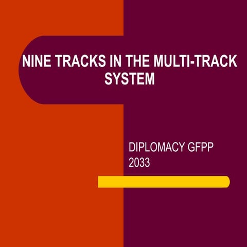 NINE TRACKS IN THE MULTI-TRACK SYSTEM