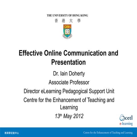 Effective Online Communication and Presentation | PPT