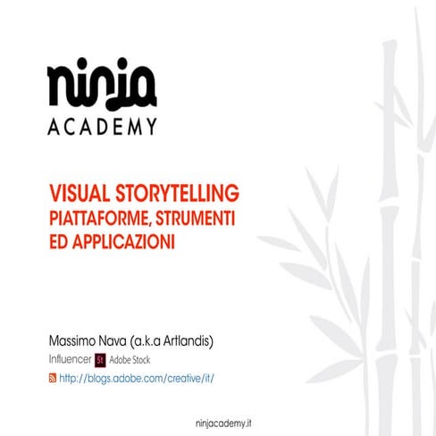 Visual Storytelling: piattaforme, strumenti ed applicazioni - Ninja Academy