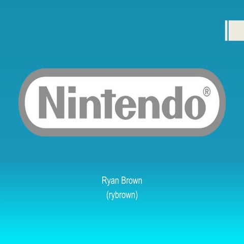 Nintendo Company Report - EECS 441 F15