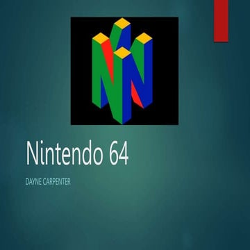 Nintendo 64 Programming Characteristics – YCEDW
