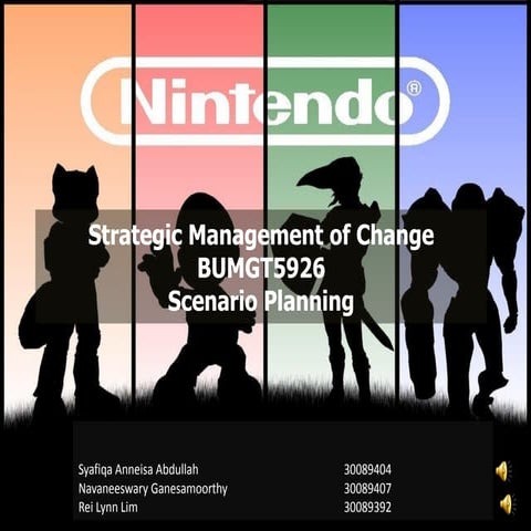 Nintendo Ltd, strategic management of change, 2012