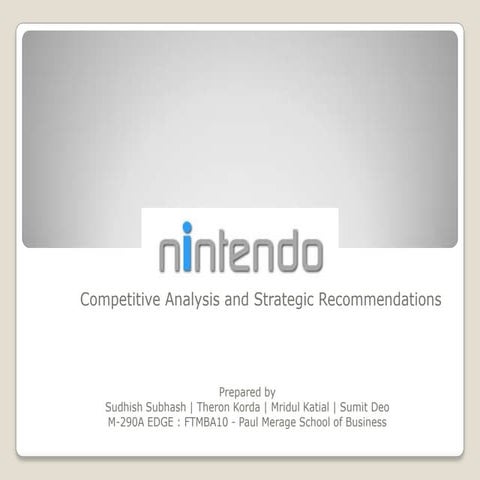 Nintendo YOO - The next generation of Console Gaming