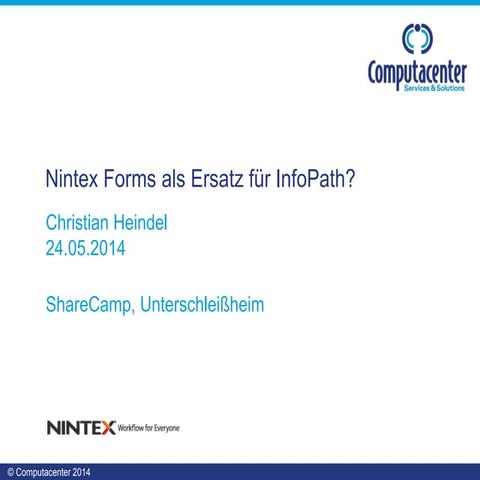 Nintex Forms als Ersatz für InfoPath?