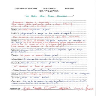 El niño que pudo hacerlo 3ºA