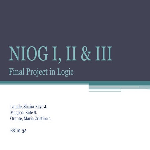 Niog I, II, III