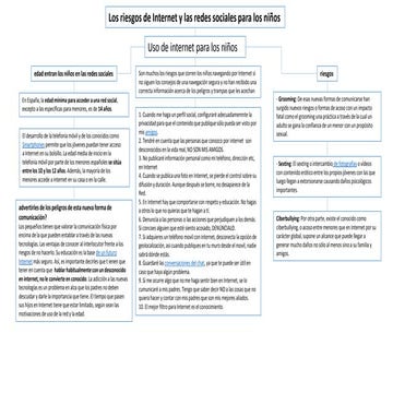 riesgos de internet y redes sociales para los niños | PDF