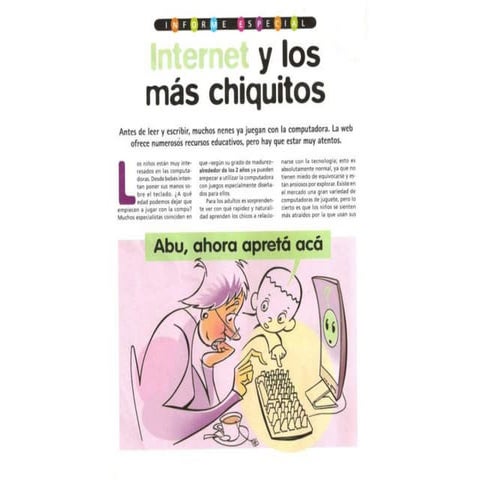 Niños internet artículo