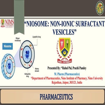 Niosome An Non-Ionic Surfactant Vesicles.pptx
