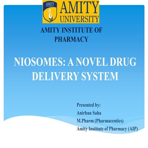 Niosomes - A novel drug delivery system