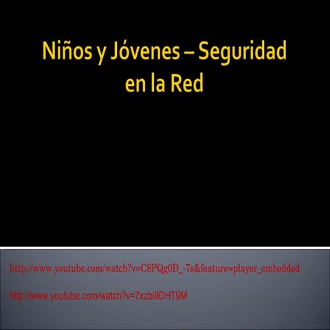 NiñOs Y JóVenes   Seguridad En La Red