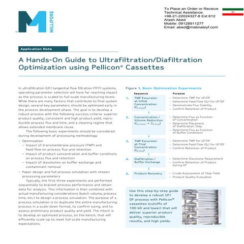Introduction to Tangential Flow Filtration (TFF) | PDF