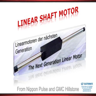 Nippon Pulse linear shaft motor product presentation 2011 in english and german