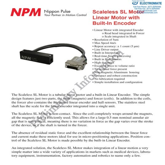 Nippon pulse sl083 brochure