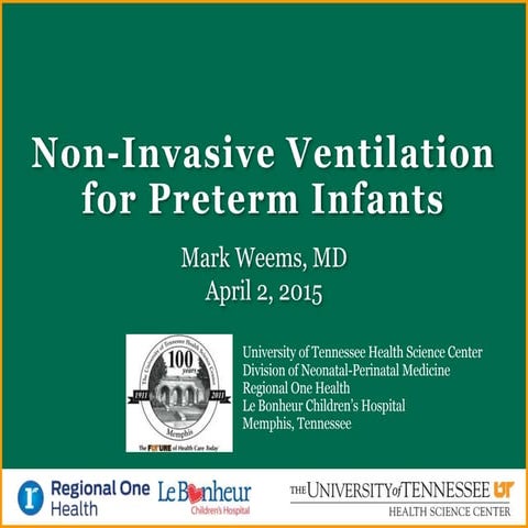 Non-Invasive Ventilation for Preterm Infants
