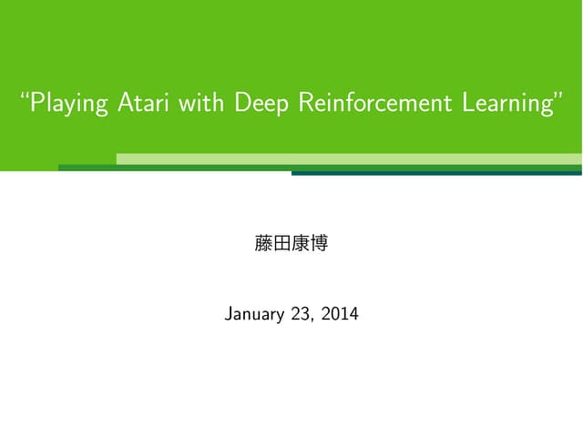 "Playing Atari with Deep Reinforcem...