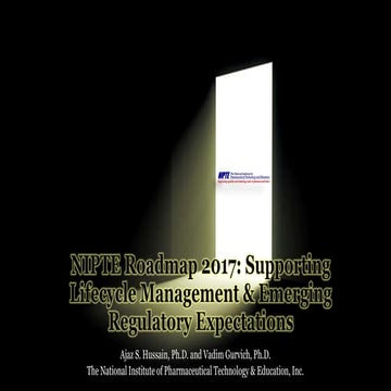 NIPTE Roadmap 2017 Discussion @ IFPAC 2017