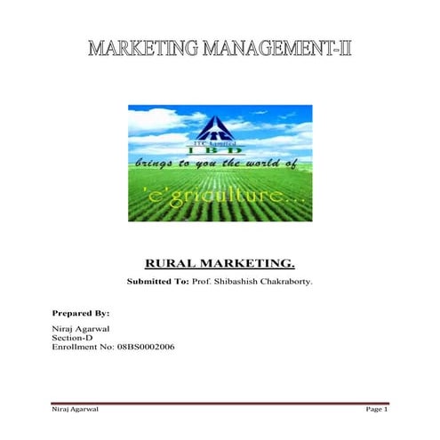 Niraj Rural Marketing