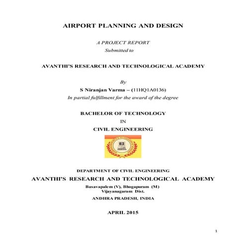 AIRPORT PLANNING AND DESIGN BY NIRANJAN