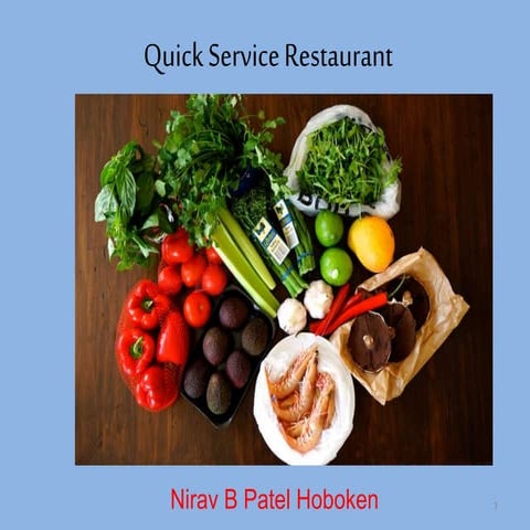 Nirav B Patel Hoboken - Quick Service Restaurant