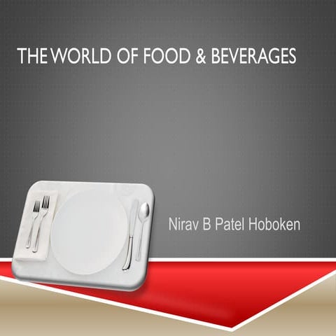 Nirav B Patel Hoboken - The World of Food & Beverages