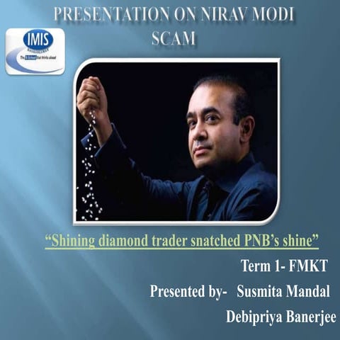 Nirav modi scam presentation
