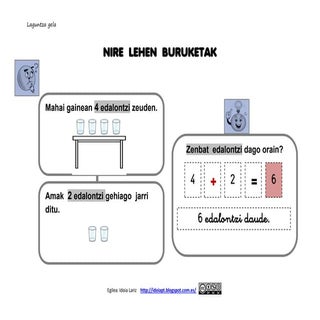 Nire  lehen  buruketak  9 arte irud...