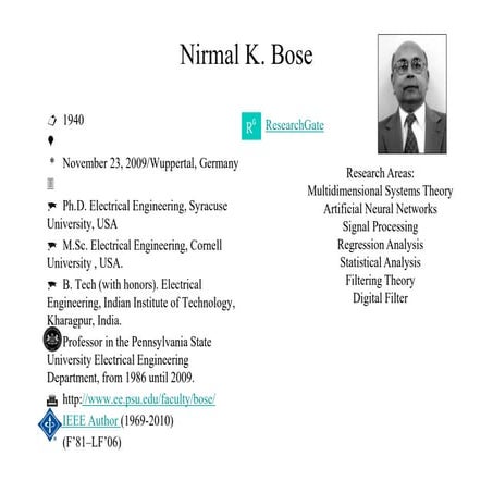 Nirmal k. bose