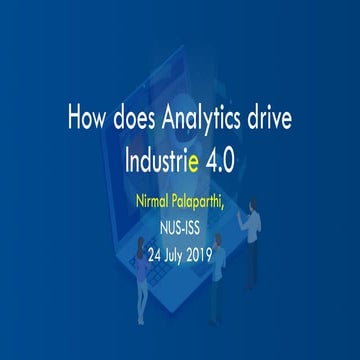 SkillsFuture Festival at NUS 2019-How does analytics drive Industry 4.0
